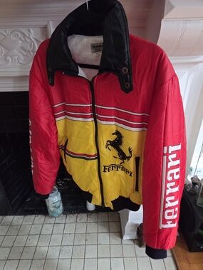 Vtg Ferrari Racing Bomber jacket - Sz. 56 Men's